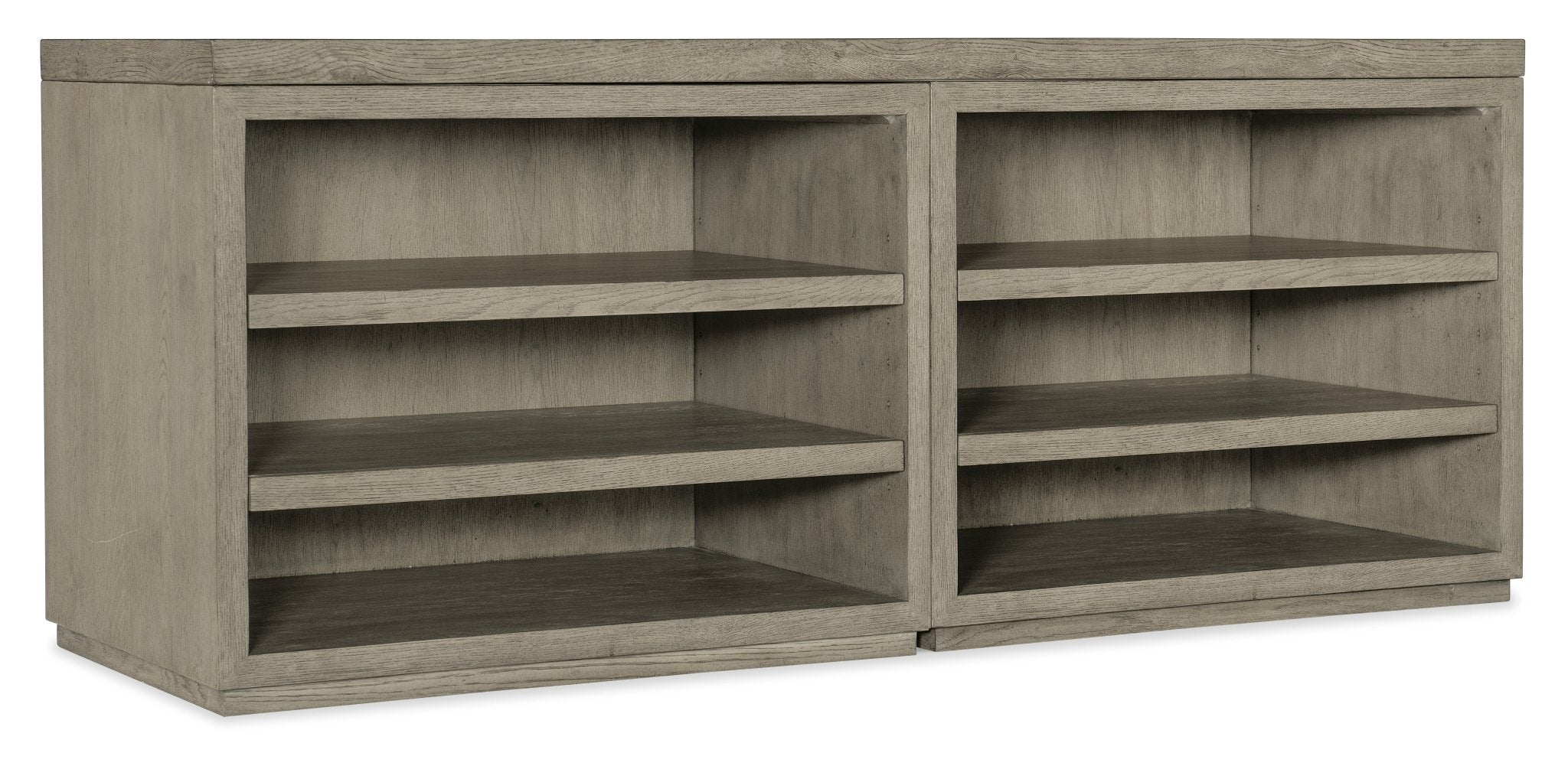 Linville Falls 72" Credenza with Two Open Desk Cabinets TV Units| Hooker