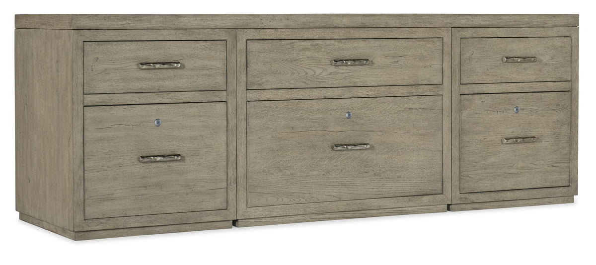 Linville Falls 84" Credenza with Two Files and Lateral File TV Units| Hooker