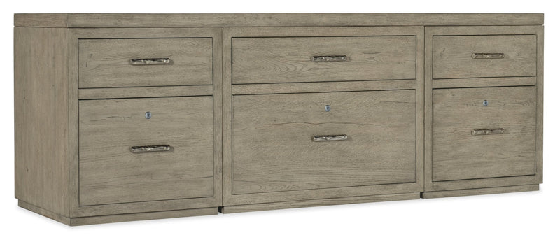 Linville Falls 84" Credenza with Two Files and Lateral File - Al Rugaib Furniture