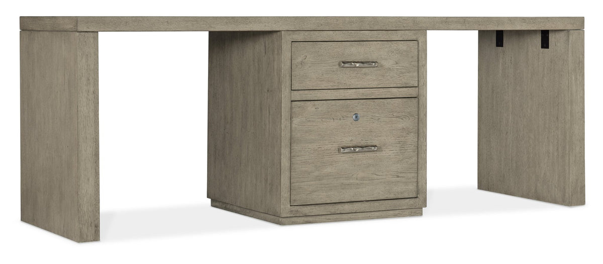 Linville Falls 84" Desk with One Centered File Office Desks| Hooker