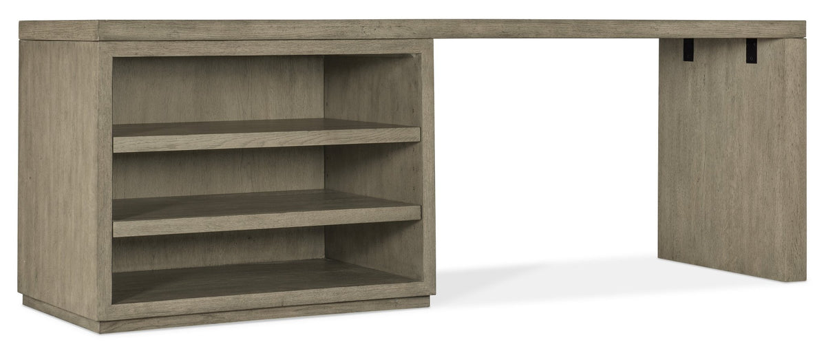 Linville Falls 84" Desk with Open Desk Cabinet Office Desks| Hooker
