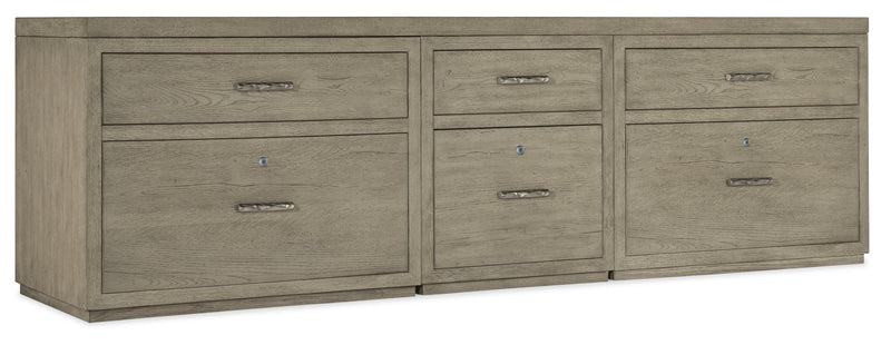 Linville Falls 96" Credenza with File and Two Lateral Files - Al Rugaib Furniture