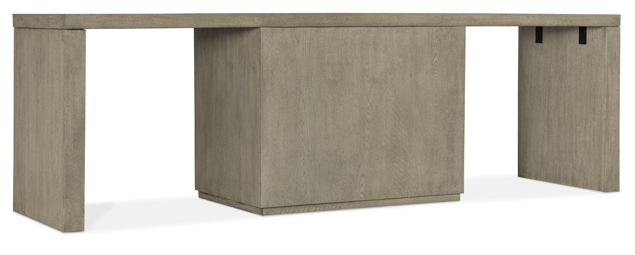 Linville Falls 96" Desk with Centered Open Desk Cabinet Office Desks| Hooker