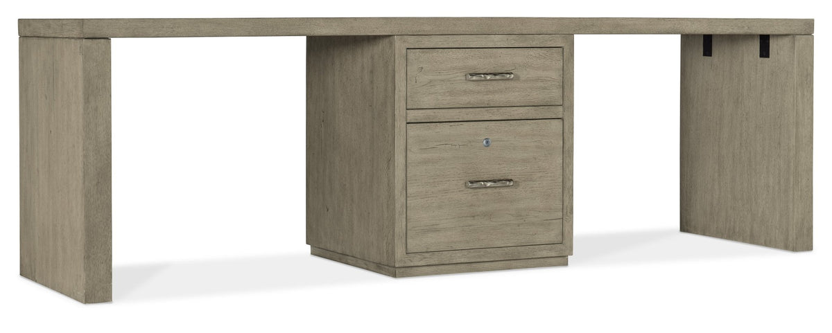 Linville Falls 96" Desk with One Centered File Office Desks| Hooker