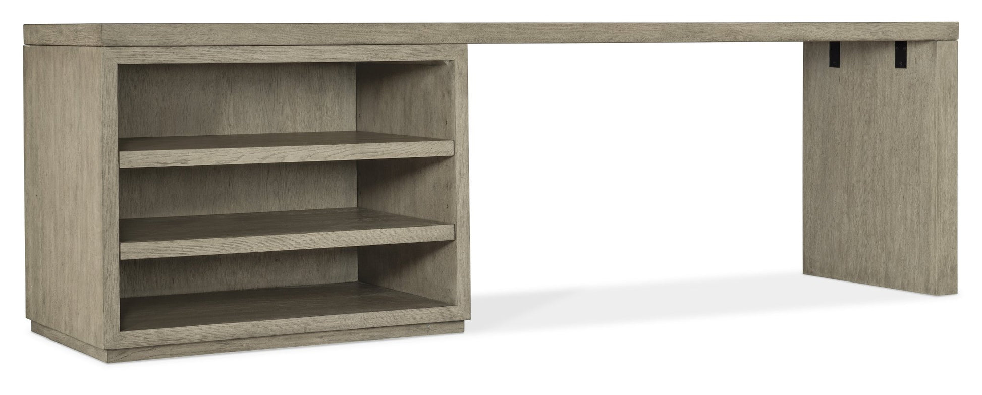 Linville Falls 96" Desk with Open Desk Cabinet Office Desks| Hooker