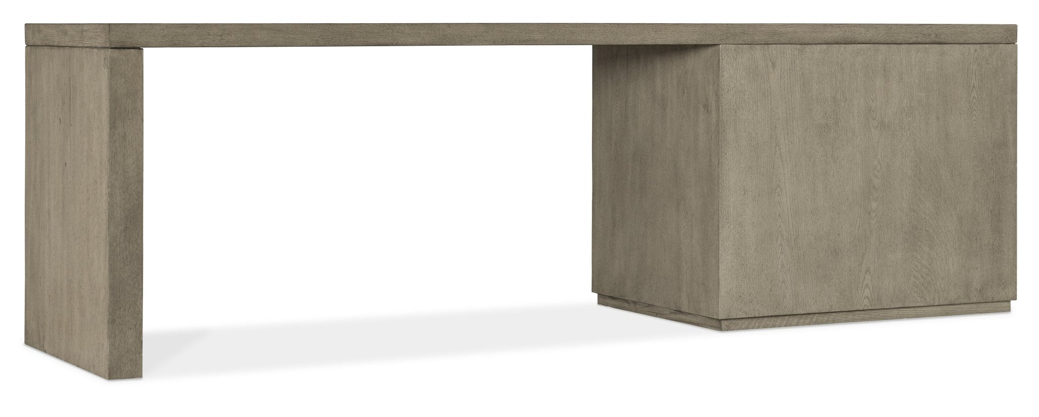 Linville Falls 96" Desk with Open Desk Cabinet Office Desks| Hooker