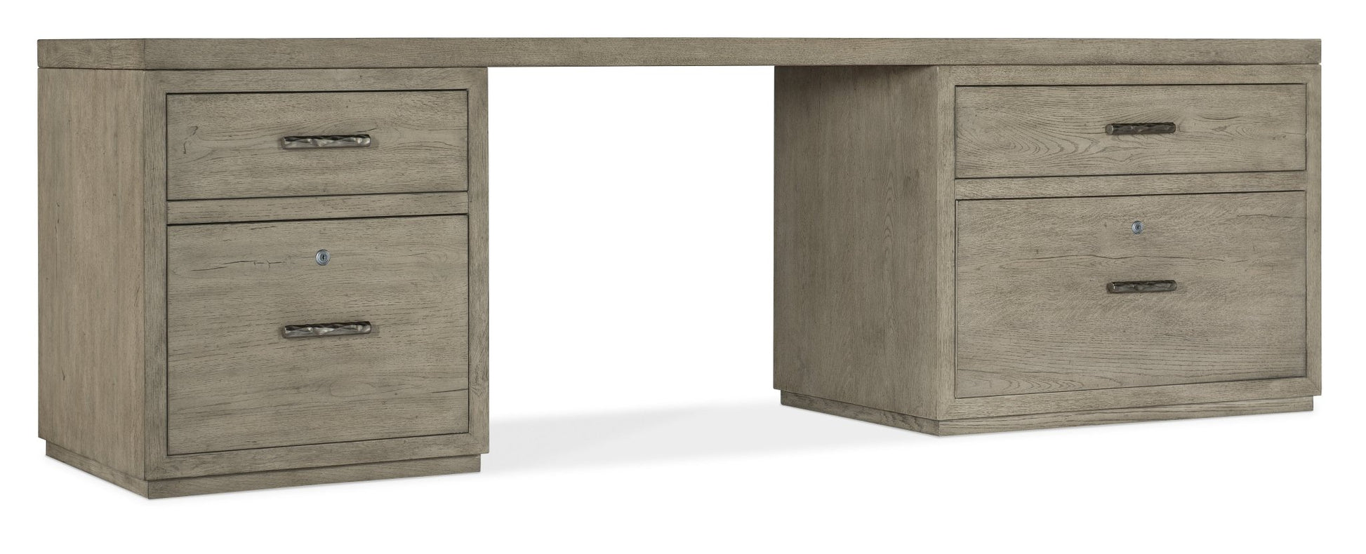 Linville Falls 96" Desk with Small File and Lateral File Office Desks| Hooker