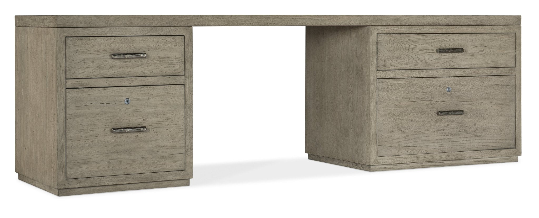 Linville Falls 96" Desk with Small File and Lateral File Office Desks| Hooker