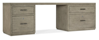 Linville Falls 96" Desk with Small File and Lateral File - Al Rugaib Furniture