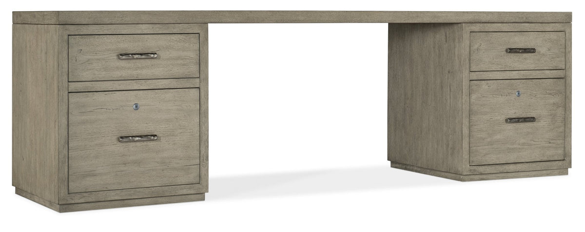Linville Falls 96" Desk with Two Files Office Desks| Hooker