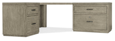 Linville Falls Corner Desk with File and Lateral File - Al Rugaib Furniture