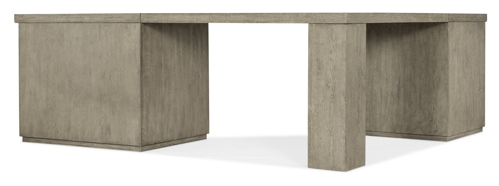 Linville Falls Corner Desk with File and Open Desk Cabinet Office Desks| Hooker