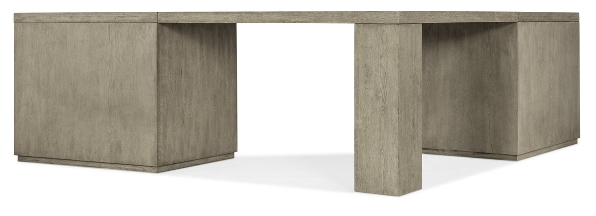 Linville Falls Corner Desk with Lateral File and Open Desk Cabinet Office Desks| Hooker