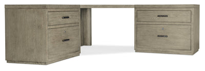 Linville Falls Corner Desk with Two Lateral Files - Al Rugaib Furniture
