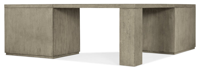 Linville Falls Corner Desk with Two Open Desk Cabinets - Al Rugaib Furniture