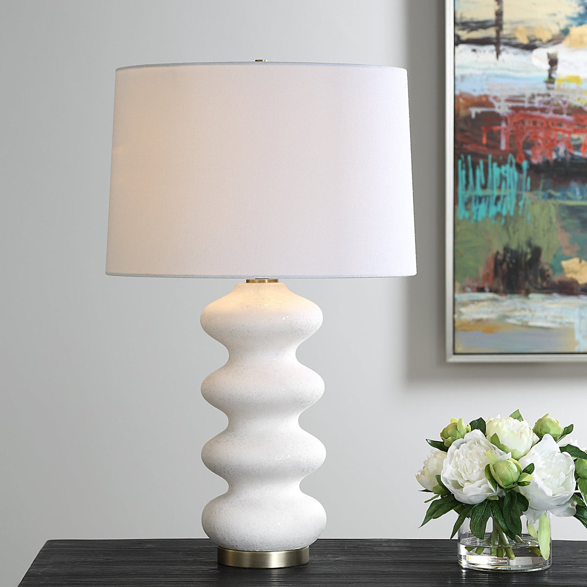 Liora White Table Lamp Table Lamps| Uttermost