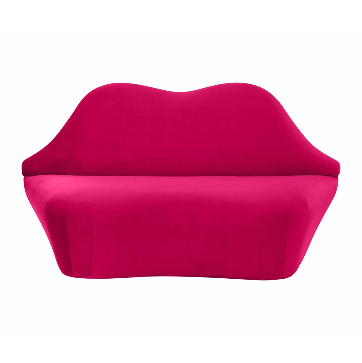 Lips Pink Velvet Settee Sofas & Loveseats| TOV