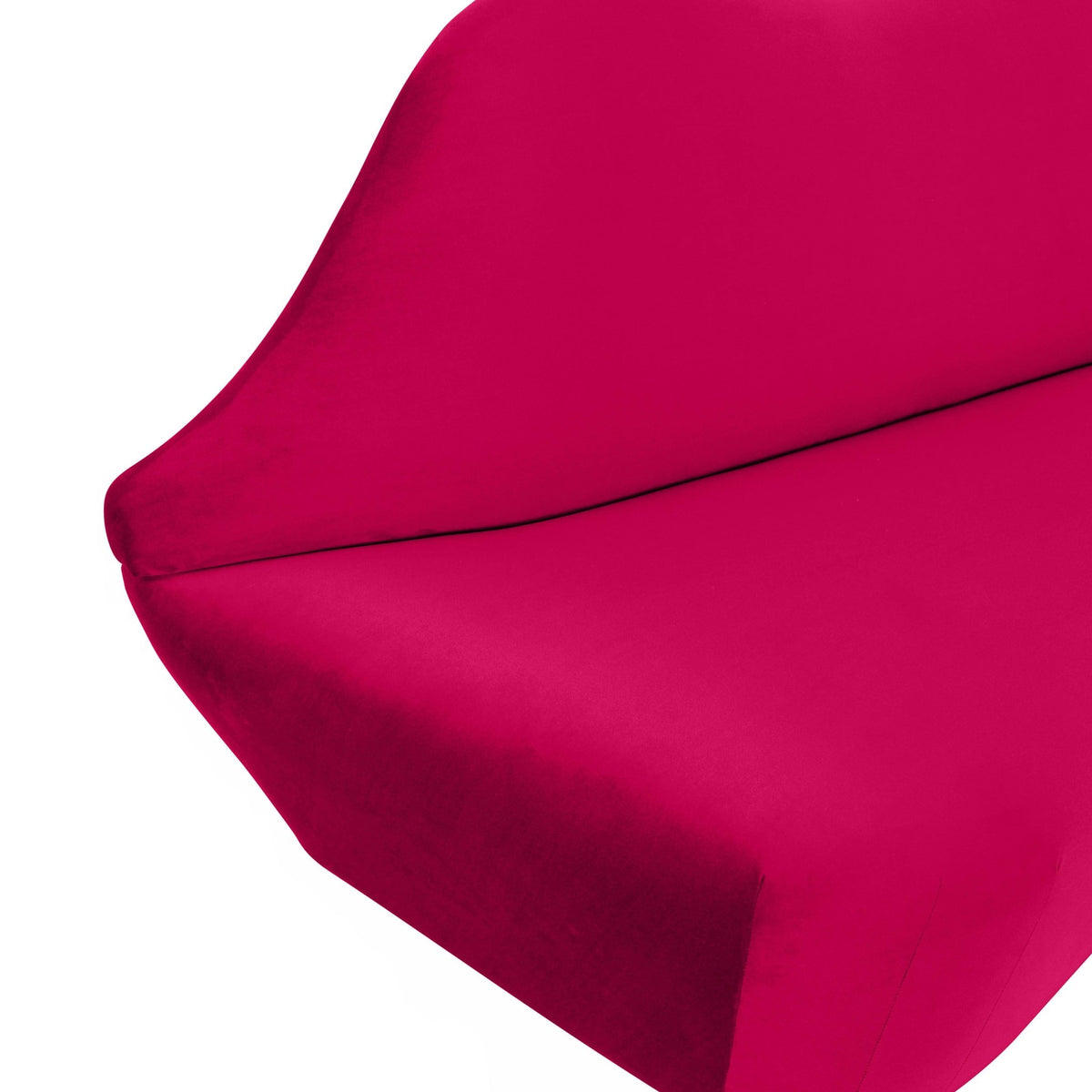 Lips Pink Velvet Settee Sofas & Loveseats| TOV