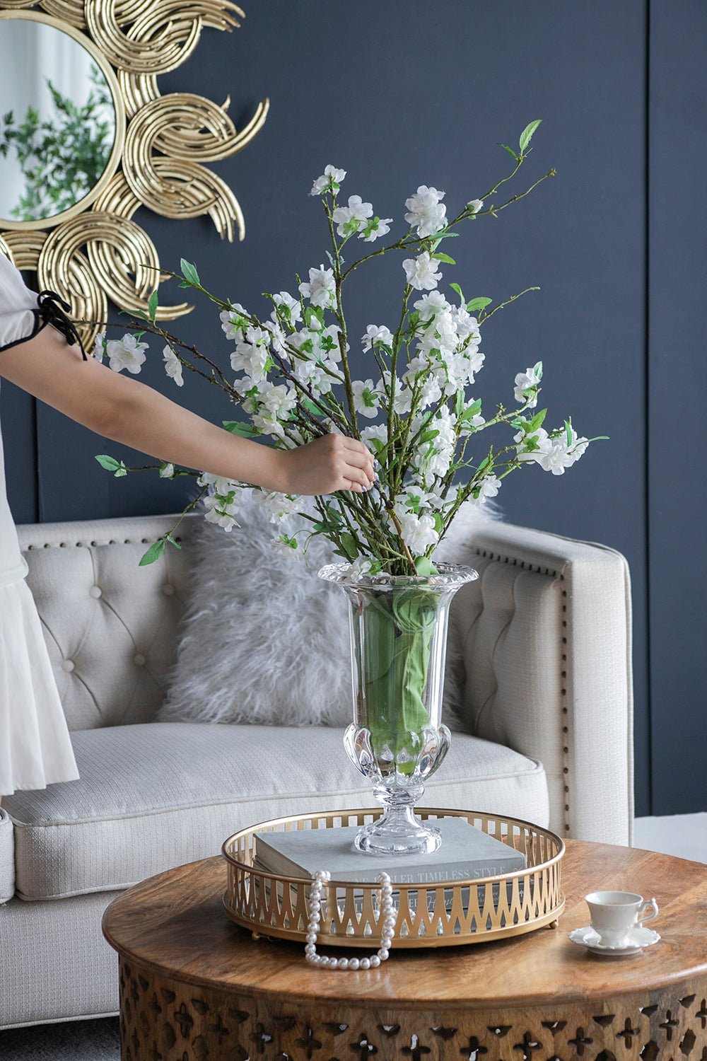 Livie Urn Vase Vases and Jars| Roots Furniture