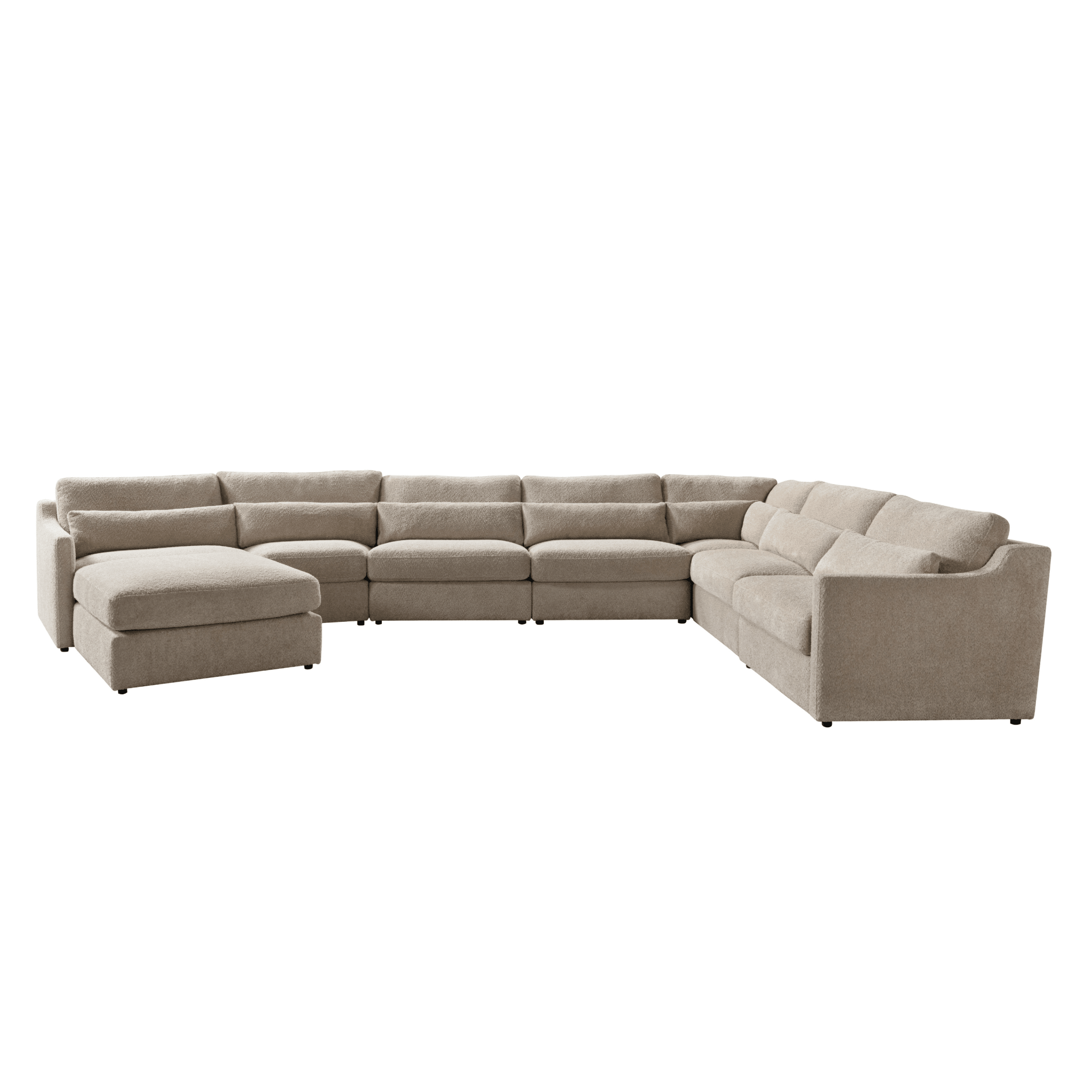 Loft Living Camel Armless Chair W96 Sectionals| Roots Furniture