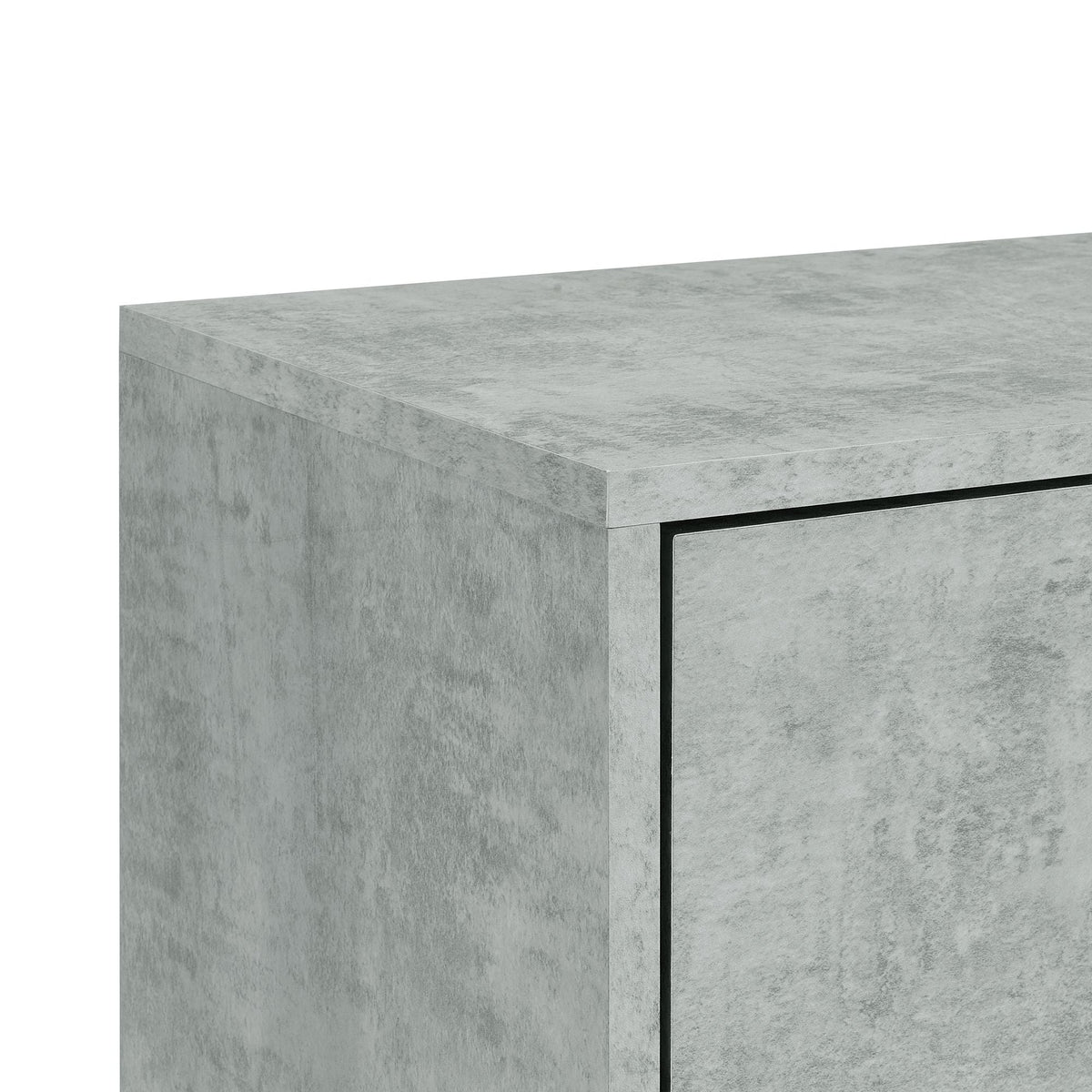 Lola Accent Nightstand with Cement Top in Black Nightstands| ROOTS FURNITURE