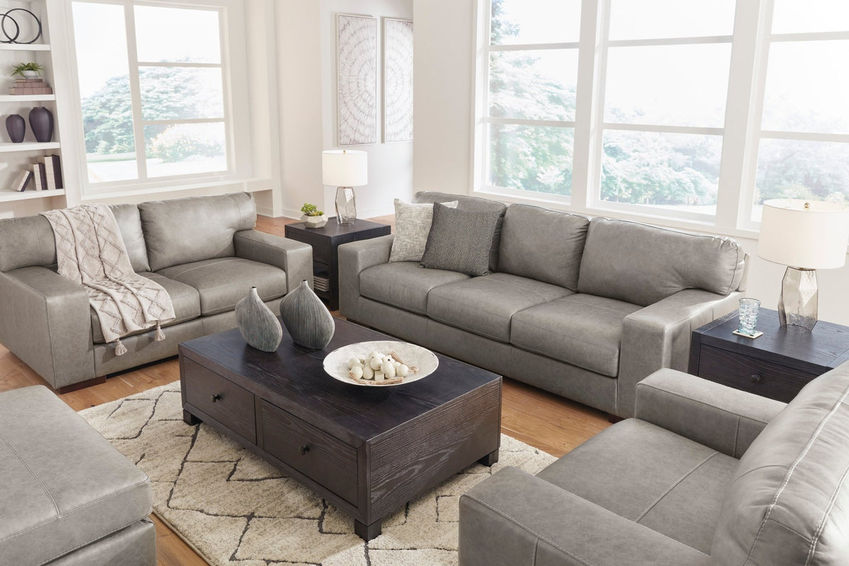 Lombardia Gray Sofa Set Living Room Sets| Ashley Homestore