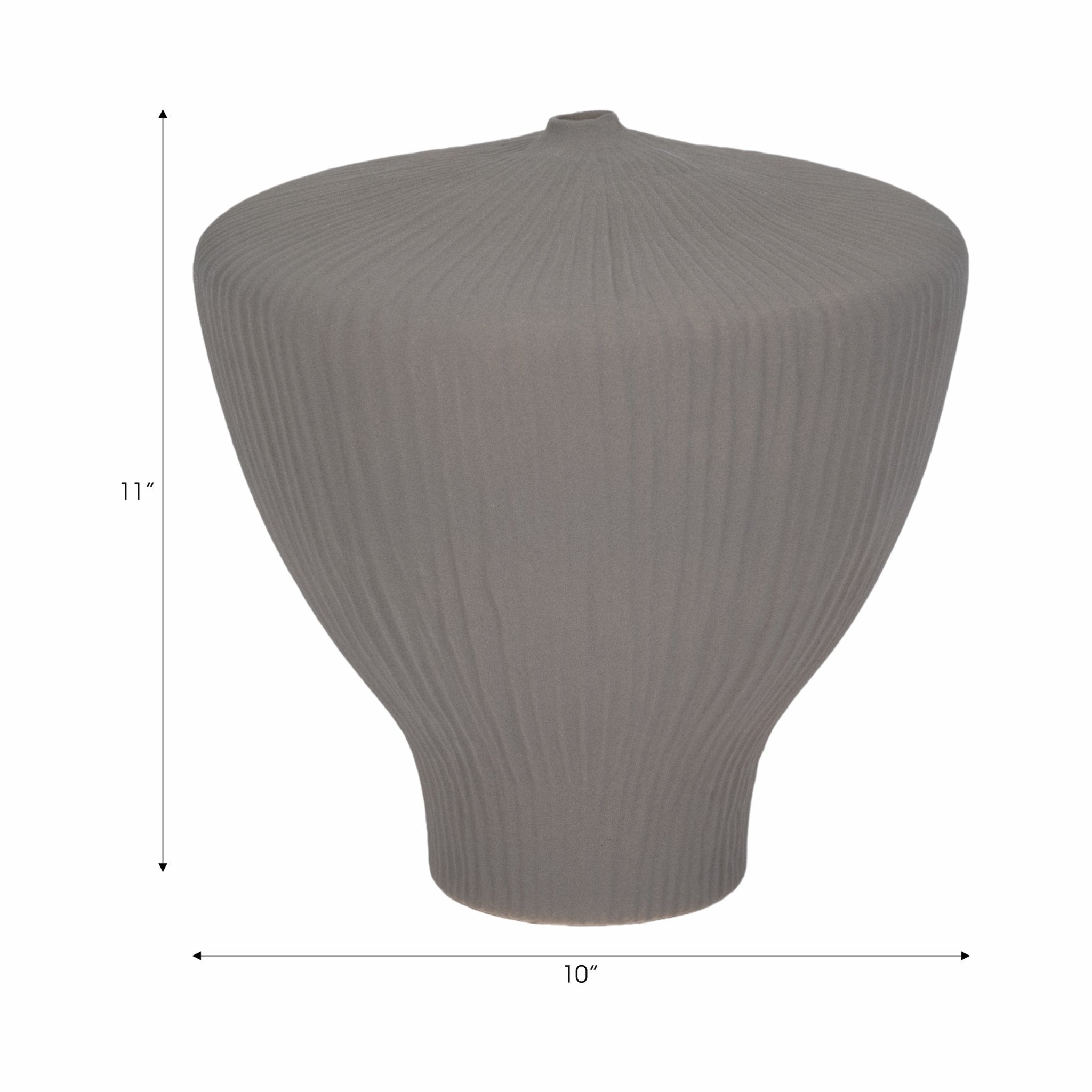 LOMBOK VASE, GRAY Vases and Jars| Sagebrook Home
