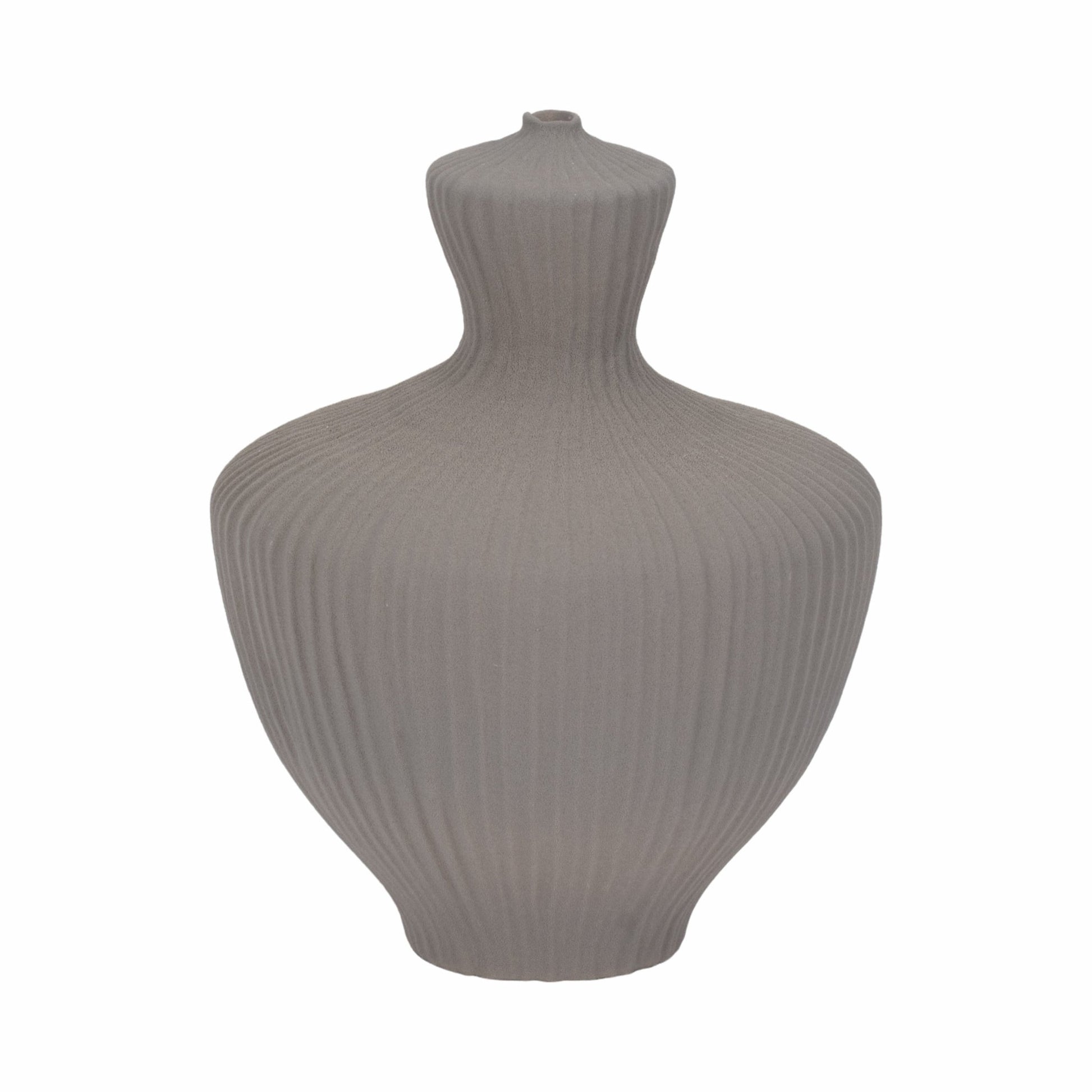 LOMBOK VASE, GRAY Vases and Jars| Sagebrook Home