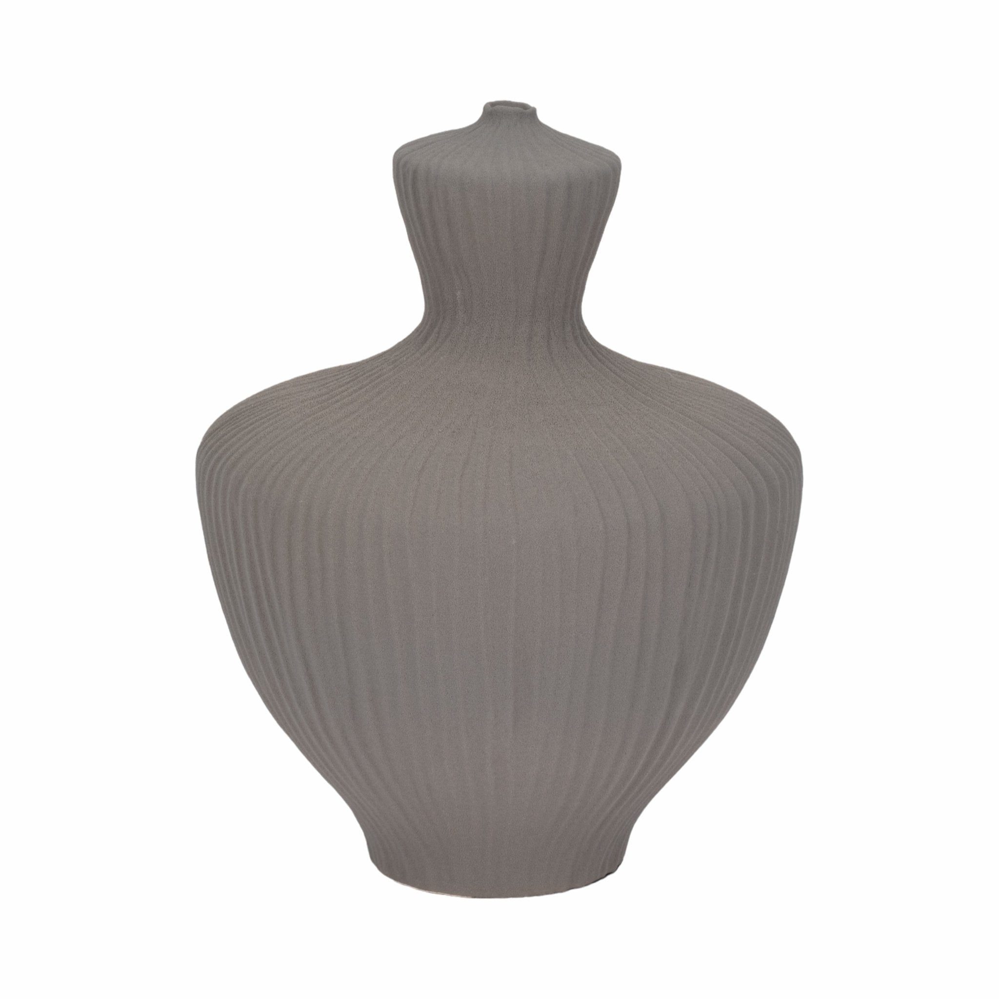 LOMBOK VASE, GRAY Vases and Jars| Sagebrook Home