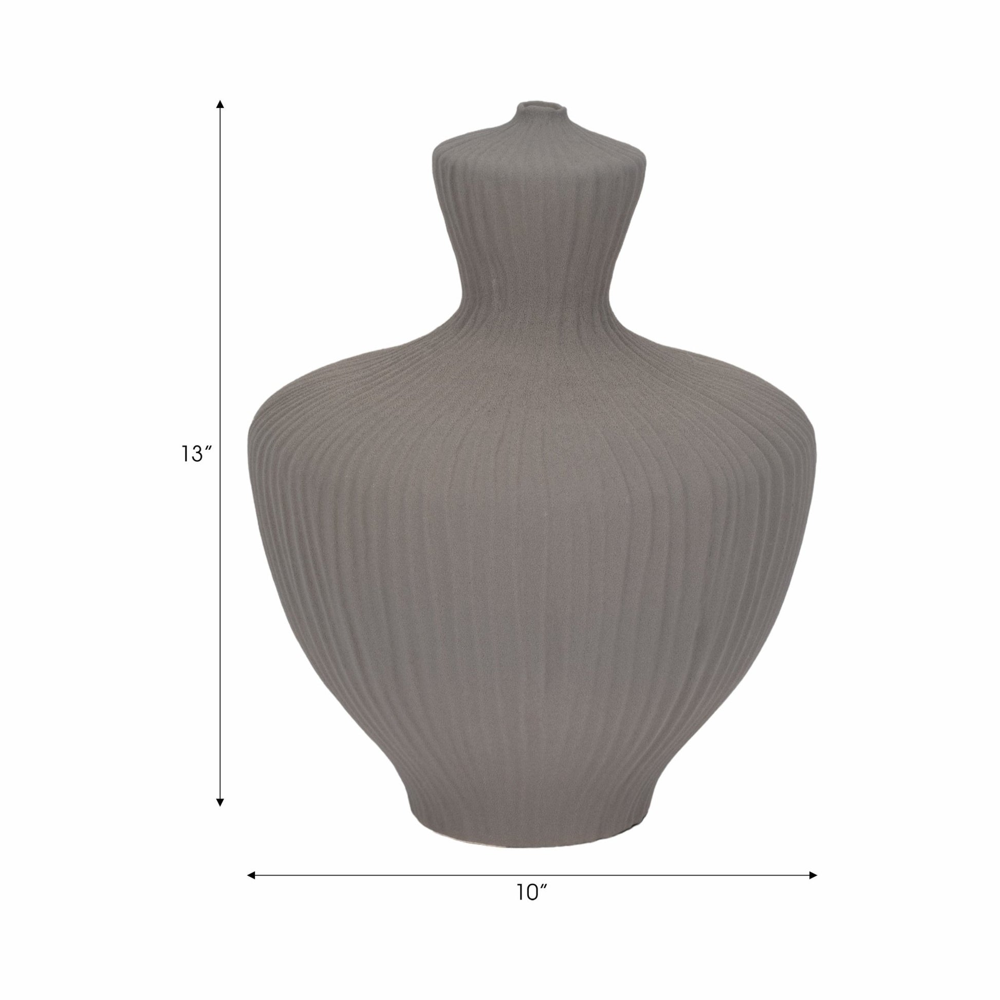 LOMBOK VASE, GRAY Vases and Jars| Sagebrook Home