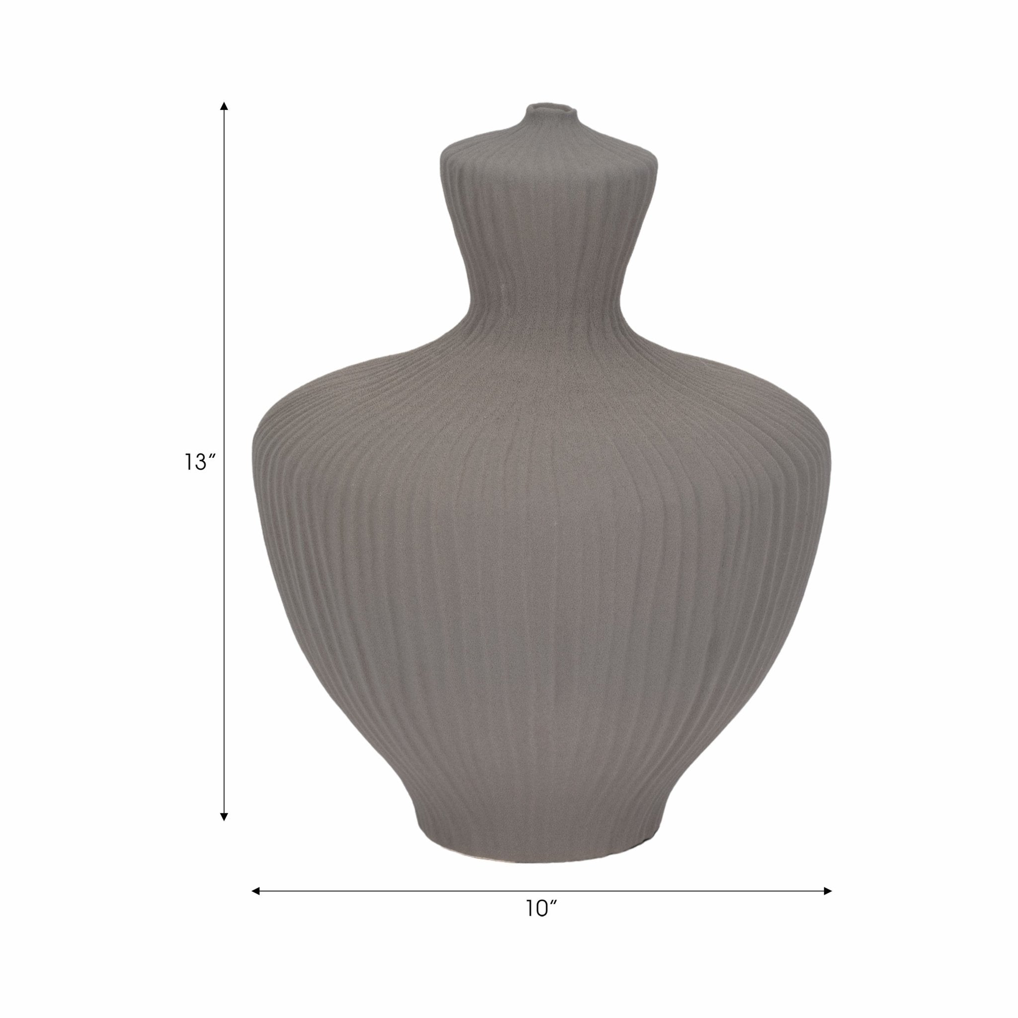 LOMBOK VASE, GRAY Vases and Jars| Sagebrook Home