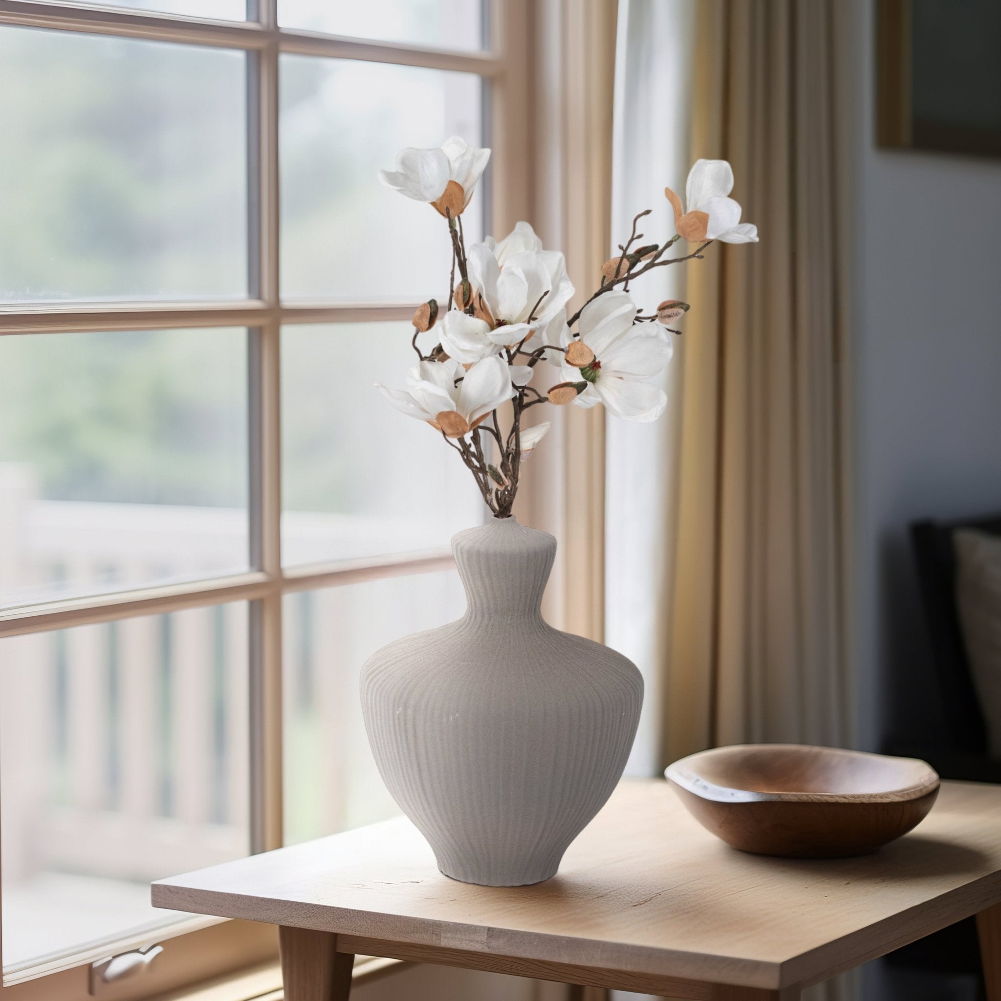 LOMBOK VASE, GRAY Vases and Jars| Sagebrook Home