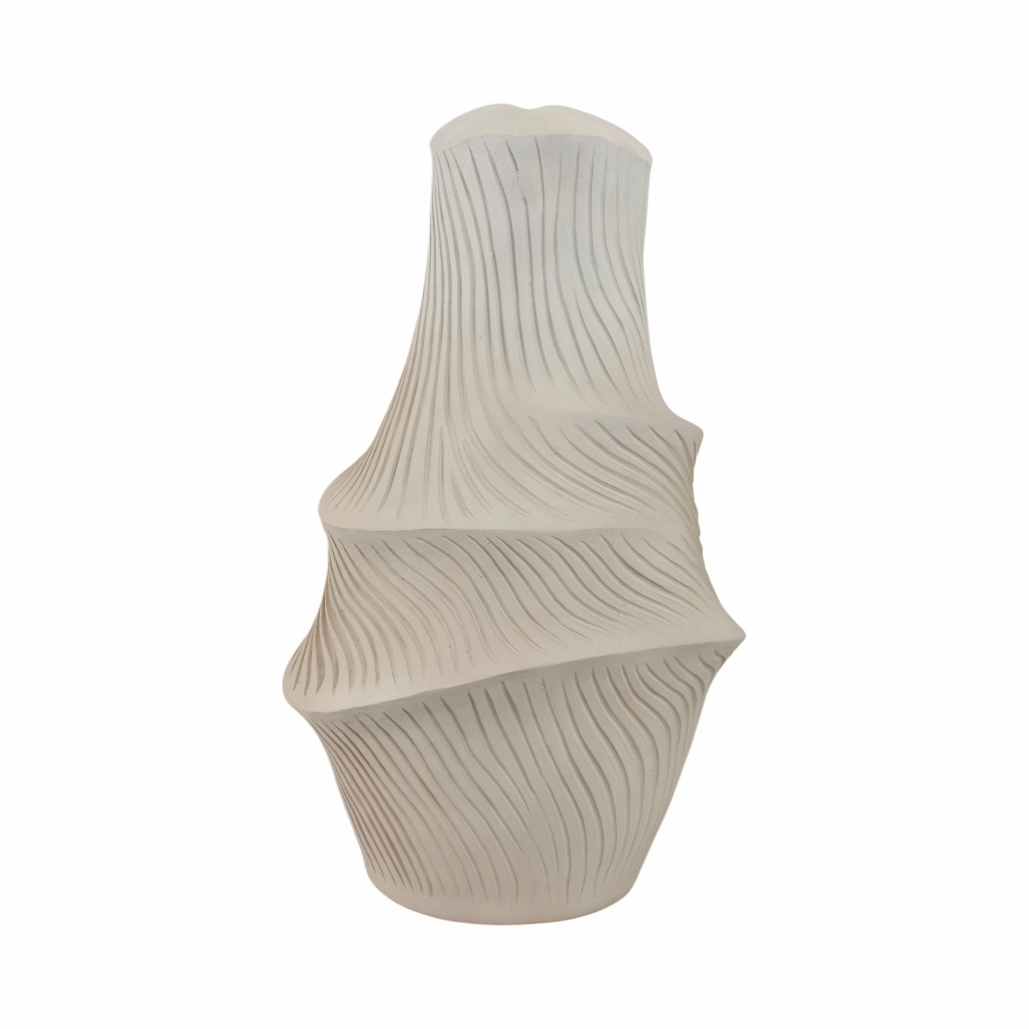Lommel Carved Vase Vases and Jars| Sagebrook Home