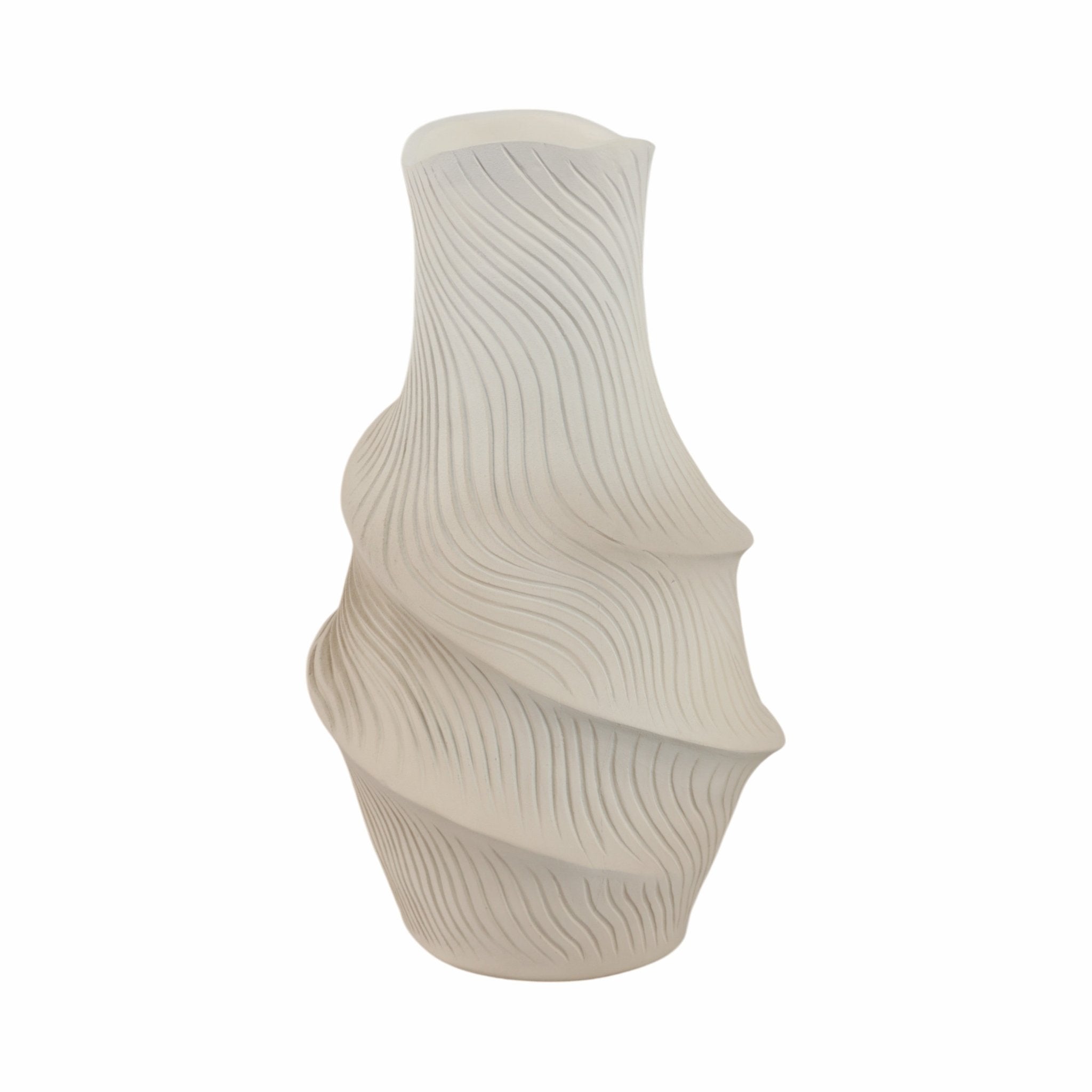 Lommel Carved Vase Vases and Jars| Sagebrook Home