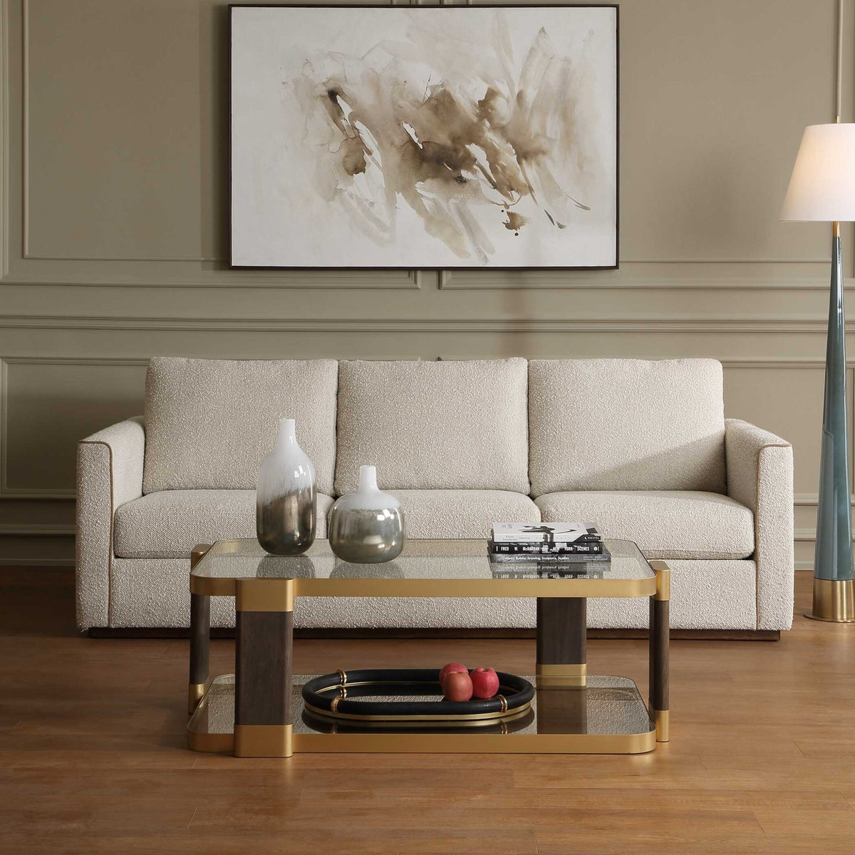 Lorien Cream Boucle Sofa Sofas & Loveseats| Uttermost