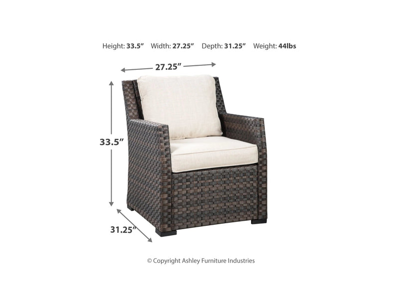 LOUNGE CHAIR W/CUSHION (1/CN) - Al Rugaib Furniture