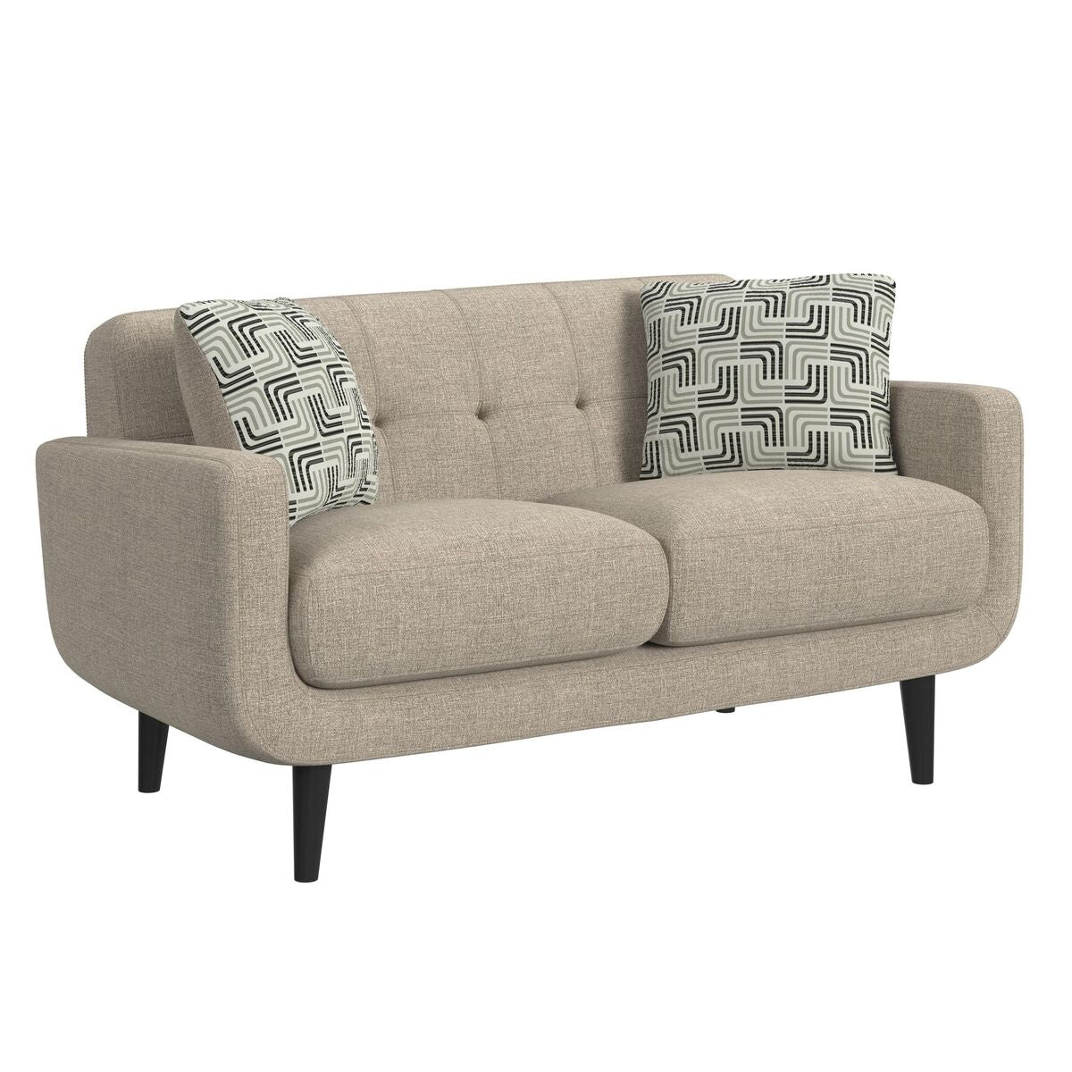 Loveseat in Debussy Cappuccino with 2 Pillows Sofas & Loveseats| Roots Furniture