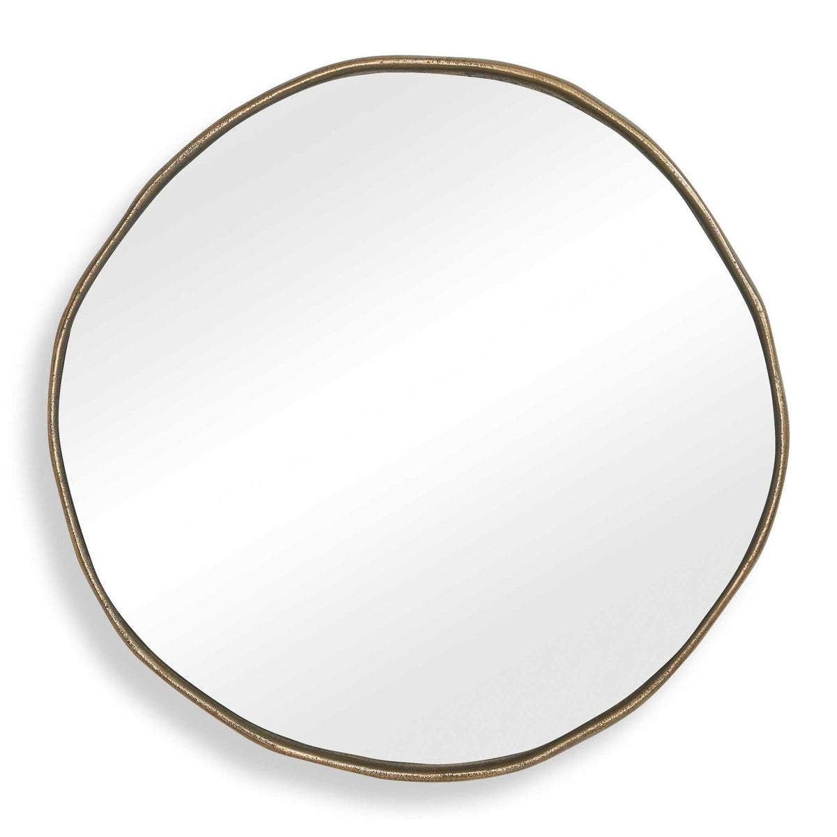 Lowen Round Brass Mirror Mirrors| Uttermost