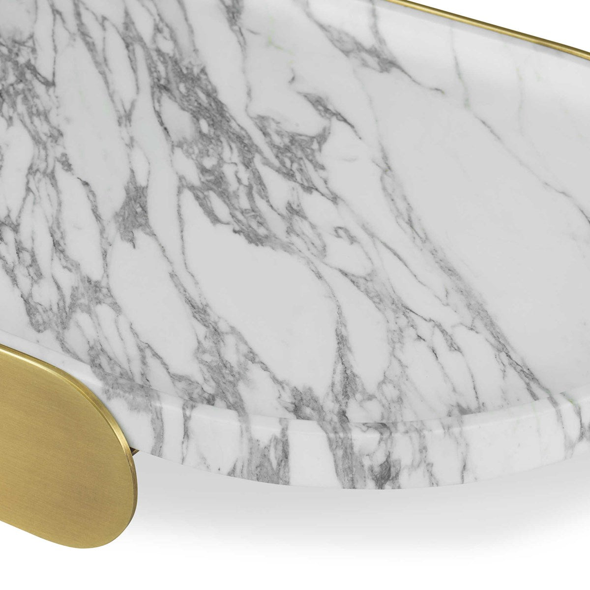 Lozenge Tray Arabescato Marble Tray| Uttermost