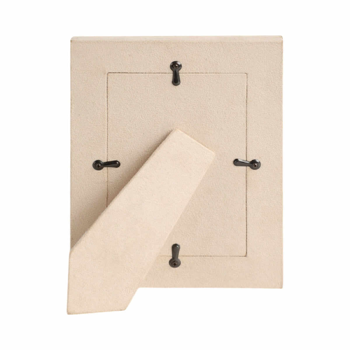 LUANDA LETHER 5X7 PHOTO FRAME, CREAM Table Decors| Sagebrook Home