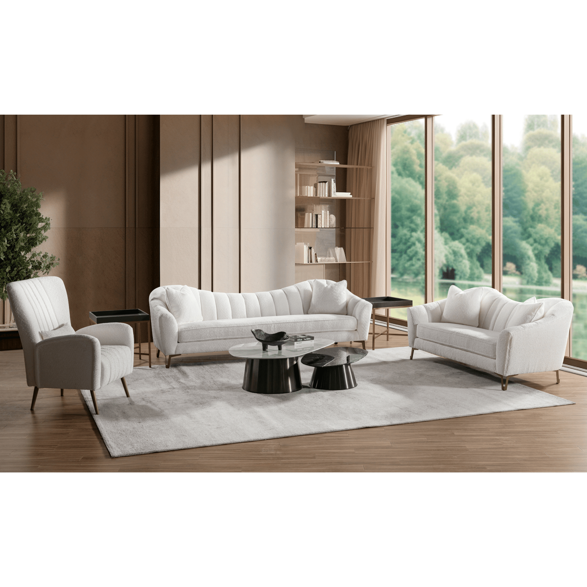 Luca Ivory Loveseat W180 Sofas & Loveseats| Roots Furniture