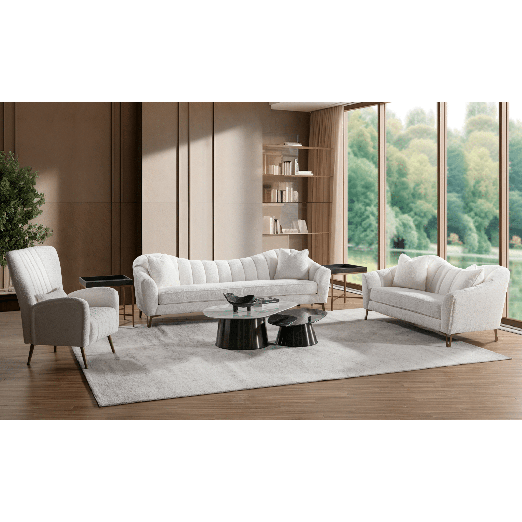 Luca Ivory Sofa Set Living Room Sets| Roots Furniture