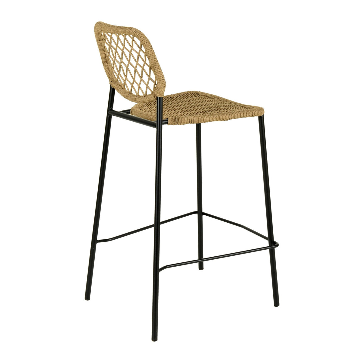Lucy Natural Dyed Cord Outdoor Counter Stool Stools| TOV