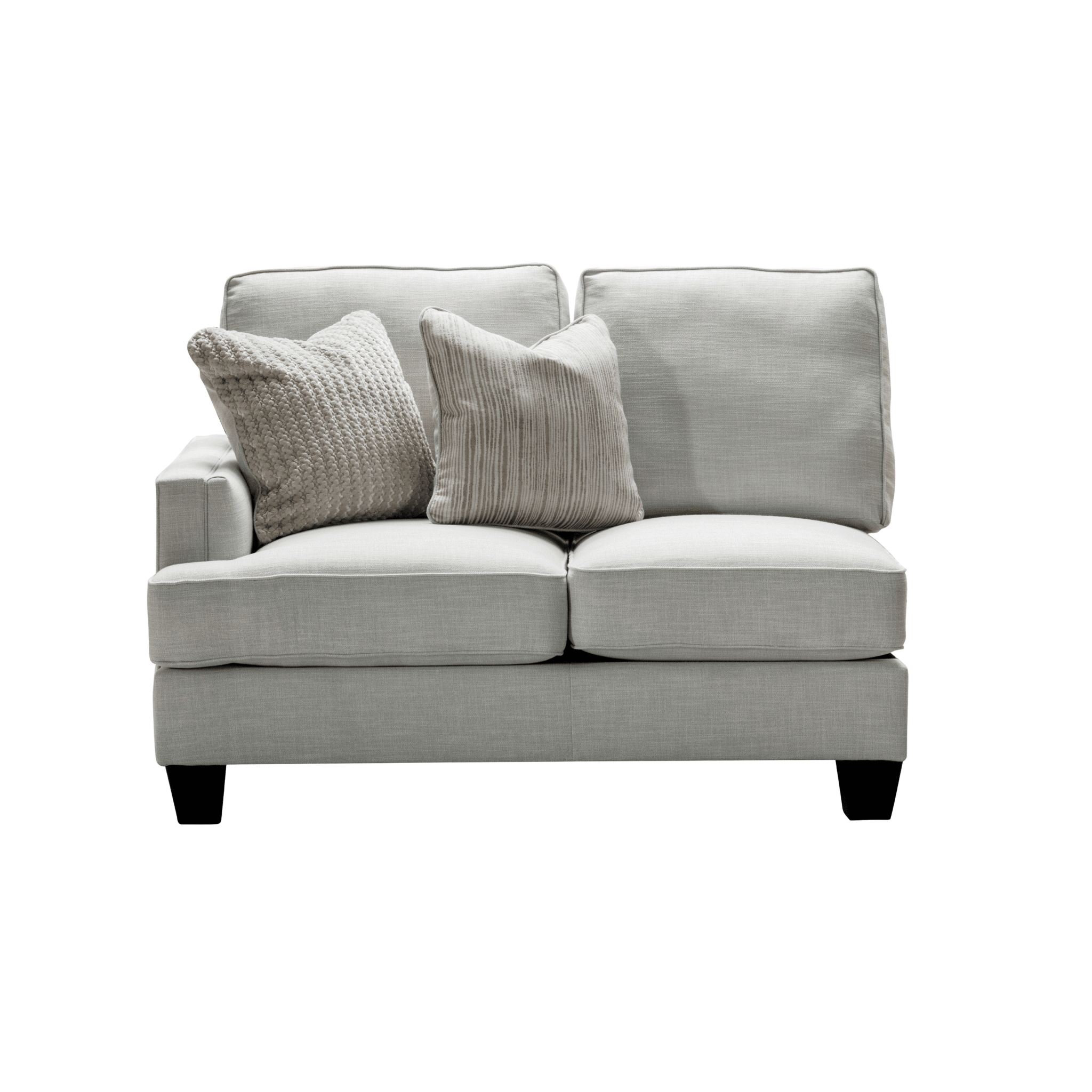 Luis Grey Left Arm Facing Loveseat W136 Sectionals| Roots Furniture