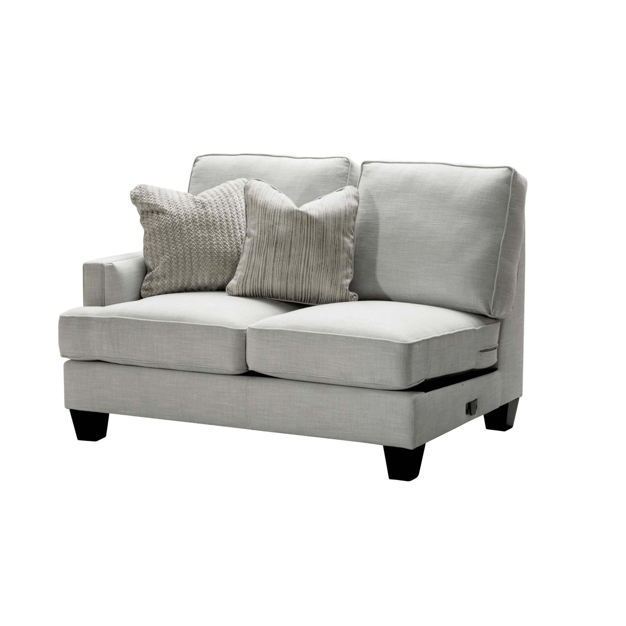 Luis Grey Left Arm Facing Loveseat W136 Sectionals| Roots Furniture