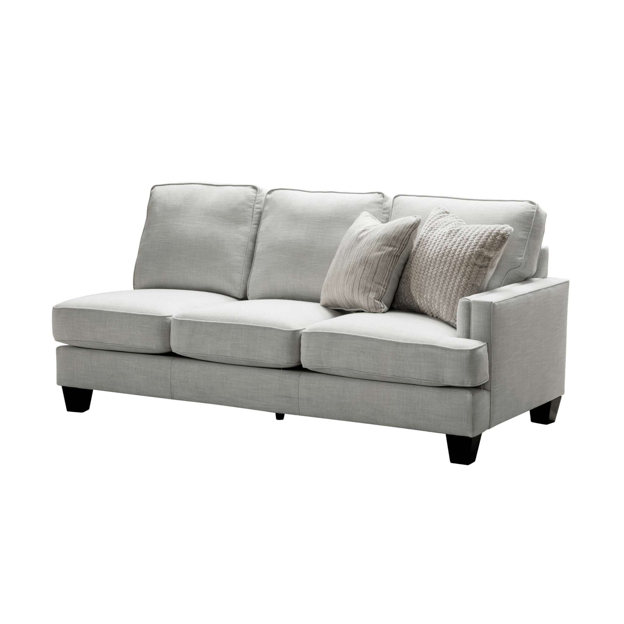 Luis Grey Right Arm Facing 3 Seater W195 Sectionals| Roots Furniture