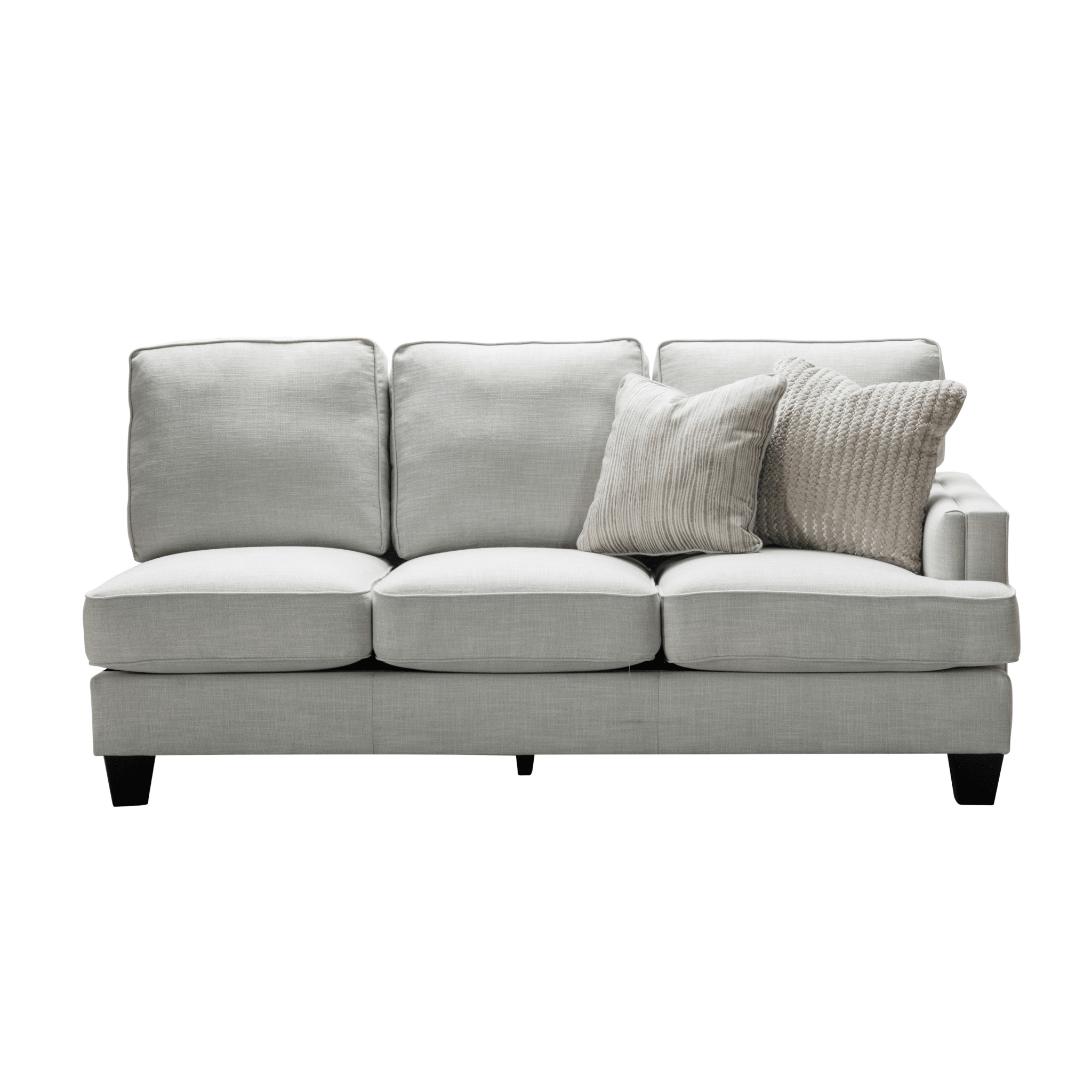 Luis Grey Right Arm Facing 3 Seater W195 Sectionals| Roots Furniture
