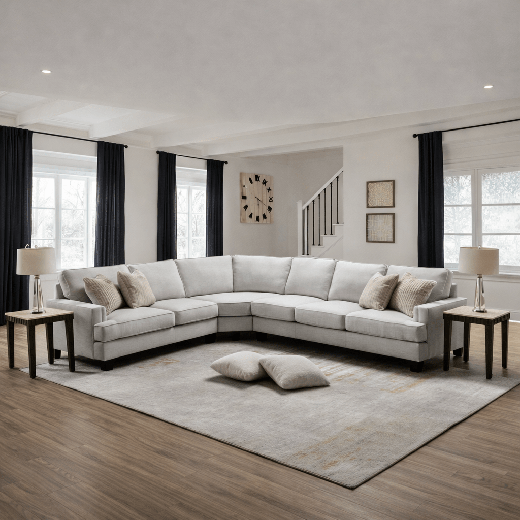 Luis Grey Sectional Sectionals| Roots Furniture