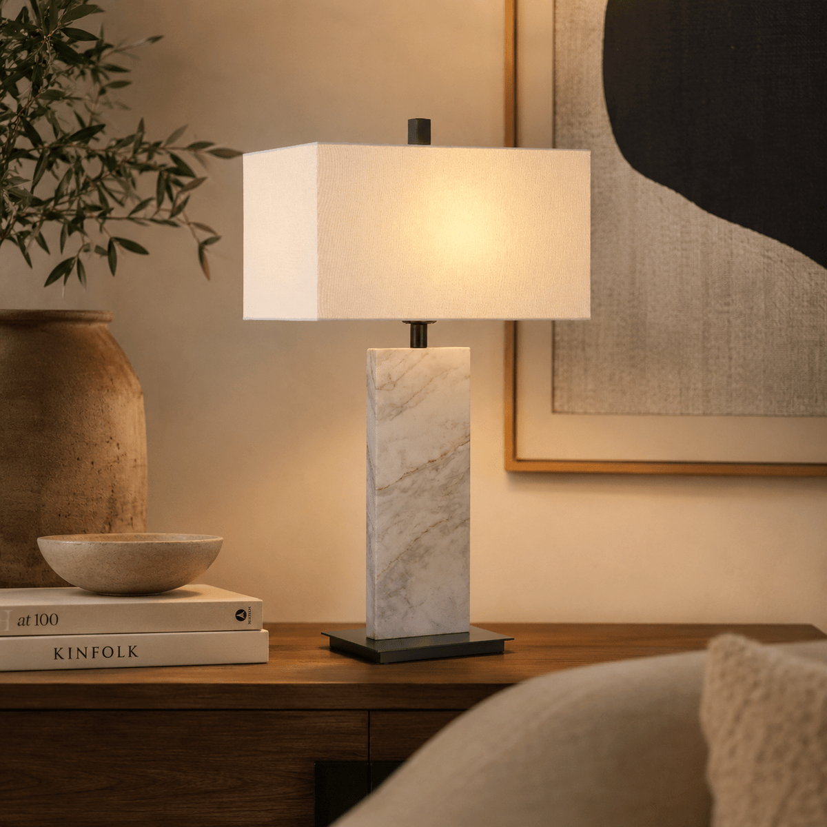 Luma Stone Carrara Table lamp Table Lamps| Roots Furniture