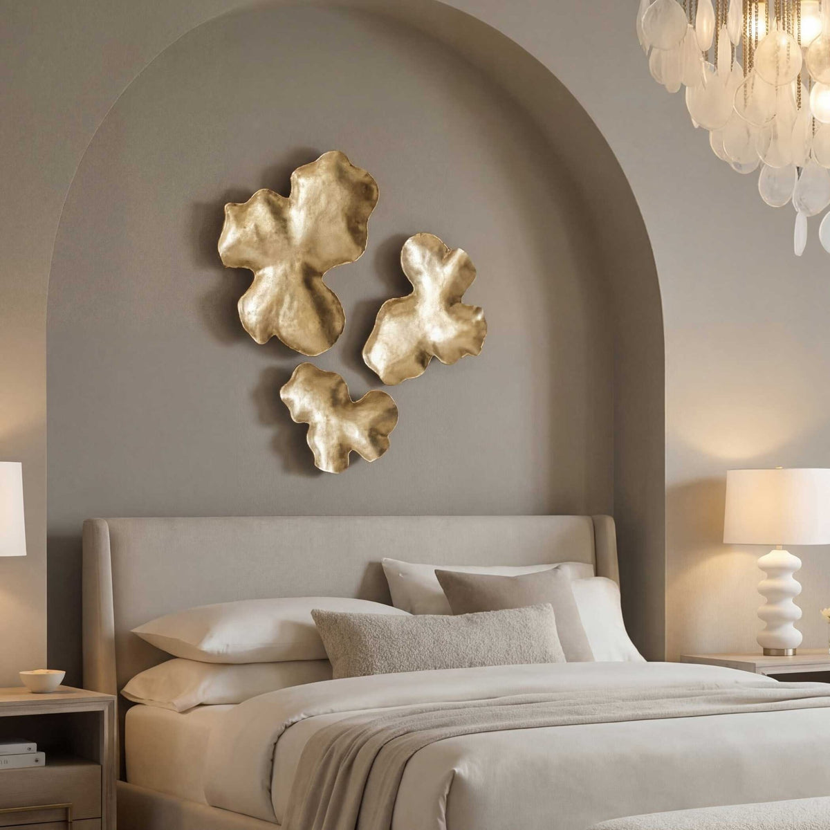 Lumina Gold Wall Decor, S/3 Wall Art| Uttermost